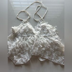 Edikted White Lace Camisole